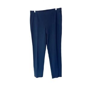 J. Jill Slim Leg Pants Blue Pull On Stretch Straight Leg Office Work Medium
